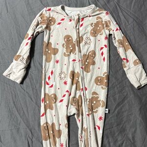 Bums and Roses Gingerbread Candy Cane Zippy | 3-6 months